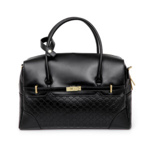 BOLSA MEDIA COURO MATELASSÊ ROSA