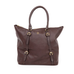 BOLSA GRANDE MARROM TOBACCO COURO SHOPPER